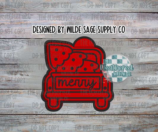 Merry Truck Rear - Silicone Freshie Mold