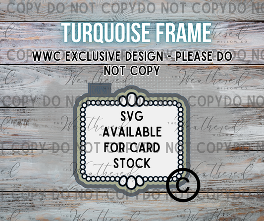 Turquoise Frame - Silicone Freshie Mold