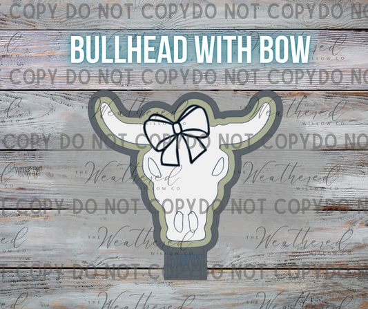 Bullhead with bow - Silicone Freshie Mold