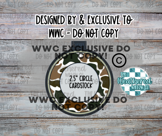 Camo Cardstock Frame; WWC EXCLUSIVE - Silicone Freshie Mold