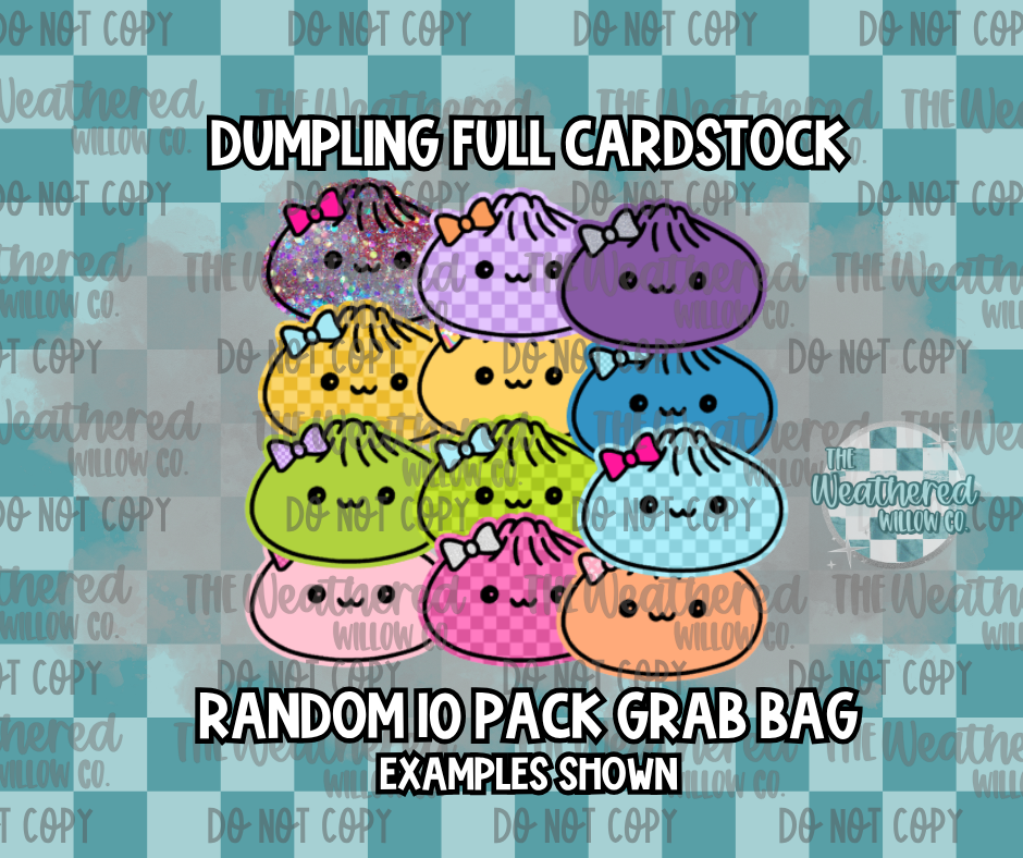 Dumpling FULL Card Stock - Premium Cardstock Grab Bag