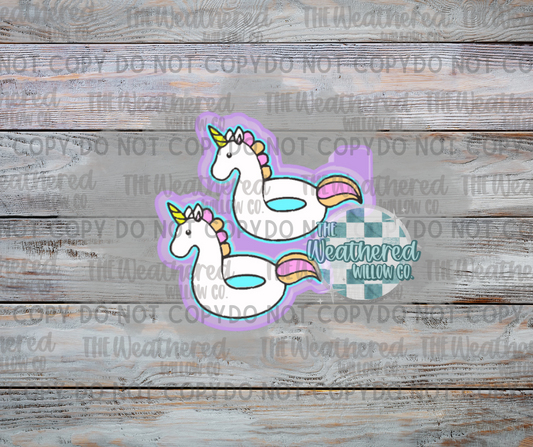 VENT SET; Unicorn Floatie - Silicone Freshie