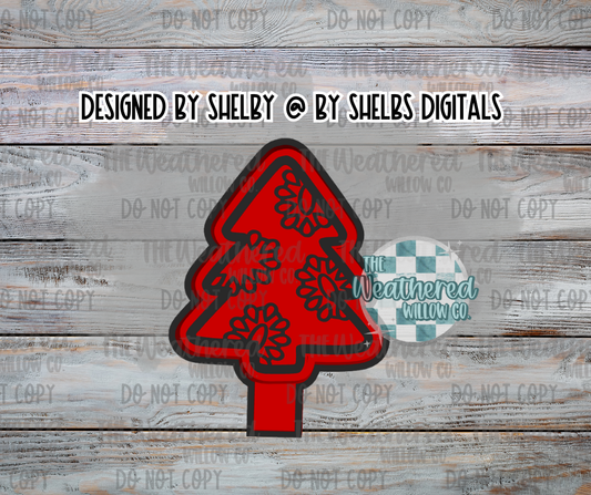 Concho Christmas Tree - Silicone Freshie Mold