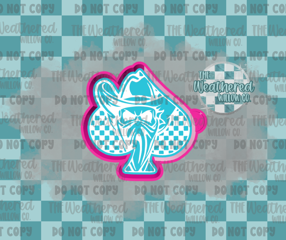 Cowboy spade - Silicone Freshie Mold