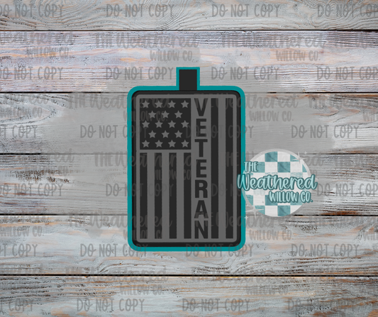 Veteran Flag - Silicone Freshie Mold