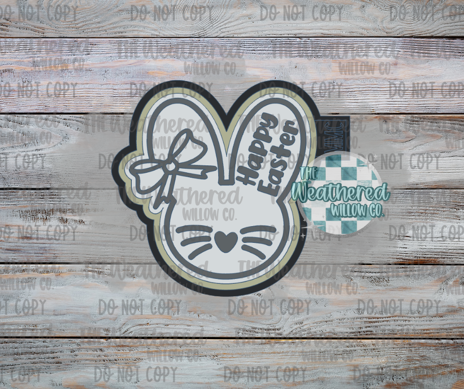 Happy Easter Bunny - Silicone Freshie Mold