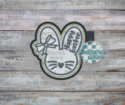 Happy Easter Bunny - Silicone Freshie Mold