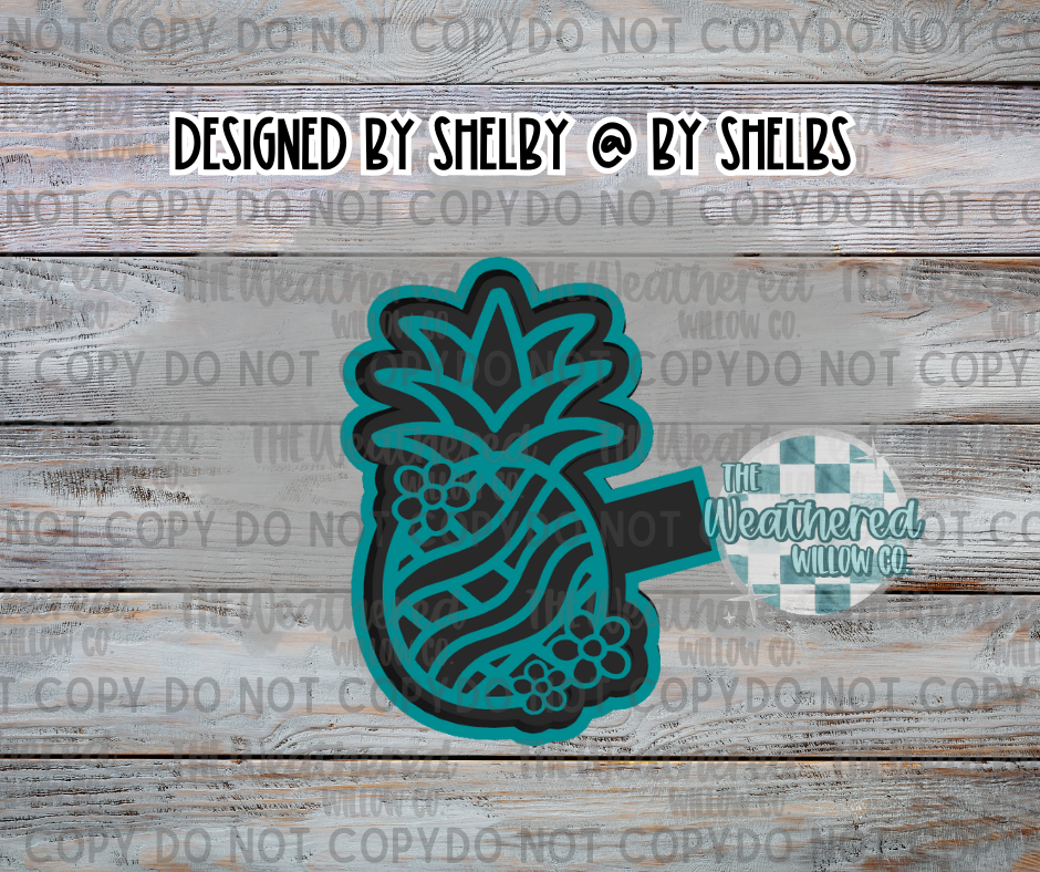 Groovy Pineapple - Silicone Freshie Mold