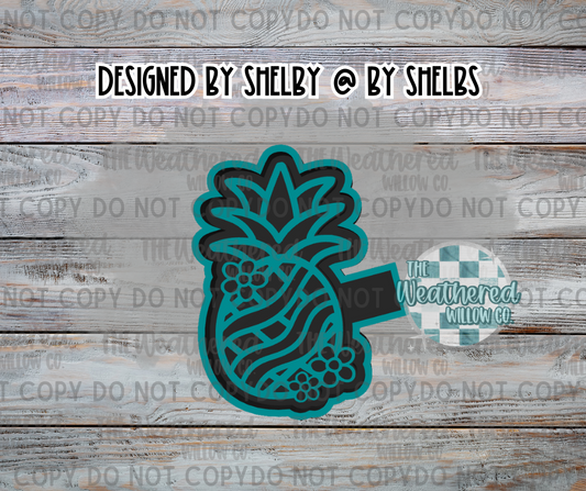 Groovy Pineapple - Silicone Freshie Mold