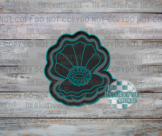Clam shell with concho - Silicone Freshie Mold