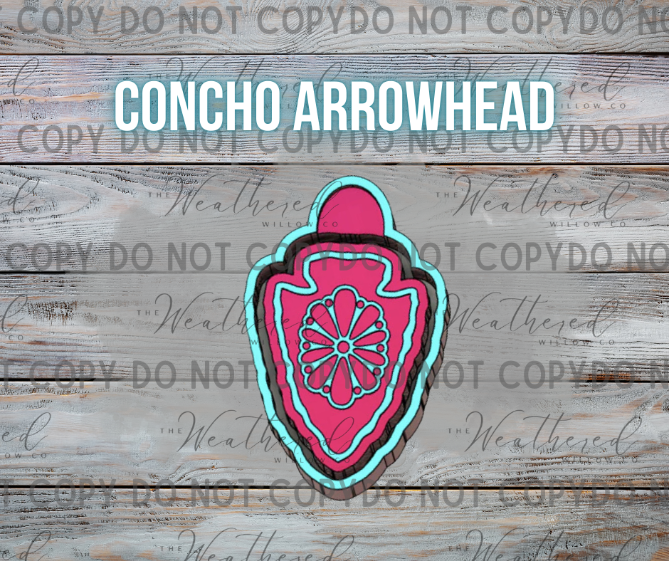 Concho Arrowhead - Silicone Freshie Mold