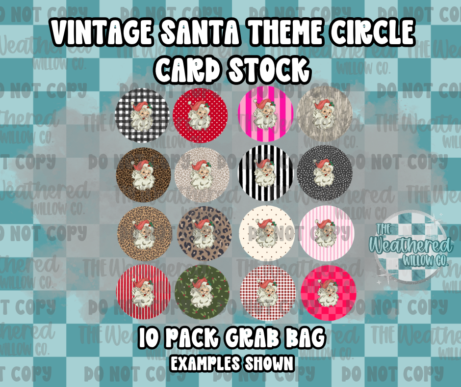 Vintage Santa - Premium Cardstock Grab Bag