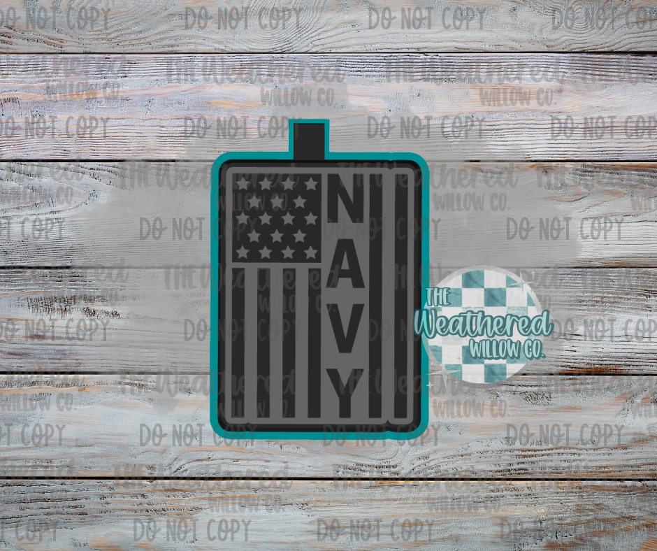 Navy Flag - Silicone Freshie Mold