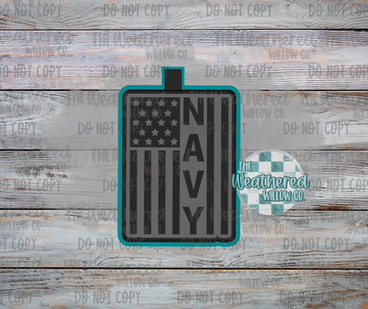 Navy Flag - Silicone Freshie Mold