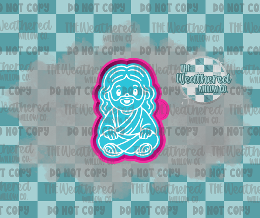 Sitting Jesus - Silicone Freshie Mold