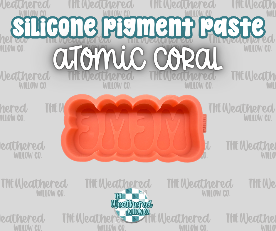 Atomic Coral - Silicone Pigment Paste