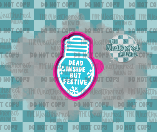 Dead inside but festive bulb - Silicone Freshie Mold