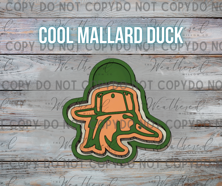 Cool mallard duck - Silicone Freshie Mold