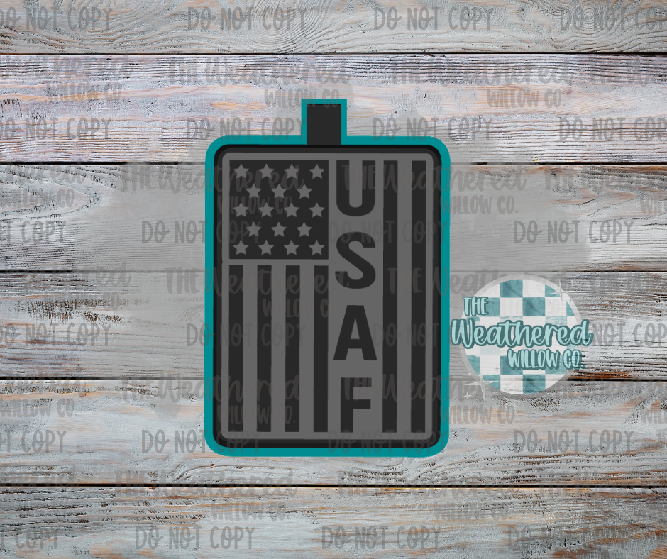 USAF Flag - Silicone Freshie Mold