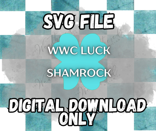 WWC Luck Shamrock SVG ** DIGITAL DOWNLOAD**