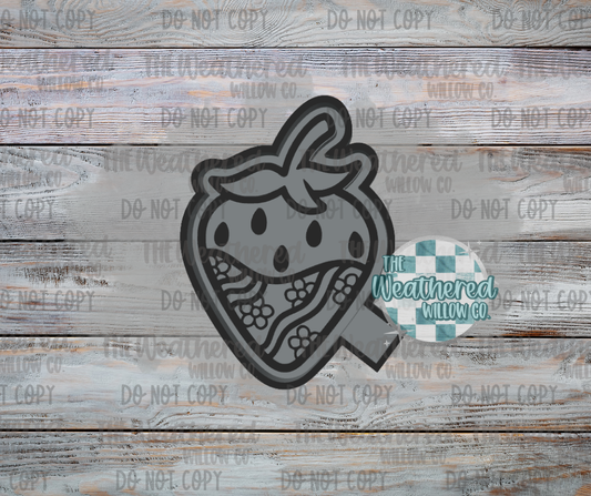 Groovy Strawberry - Silicone Freshie Mold