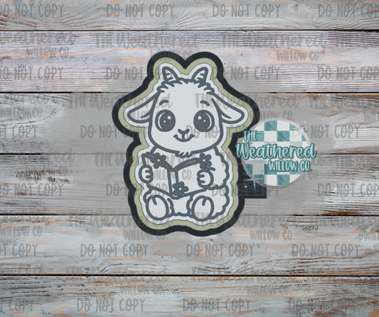 Reading Goat - Silicone Freshie Mold