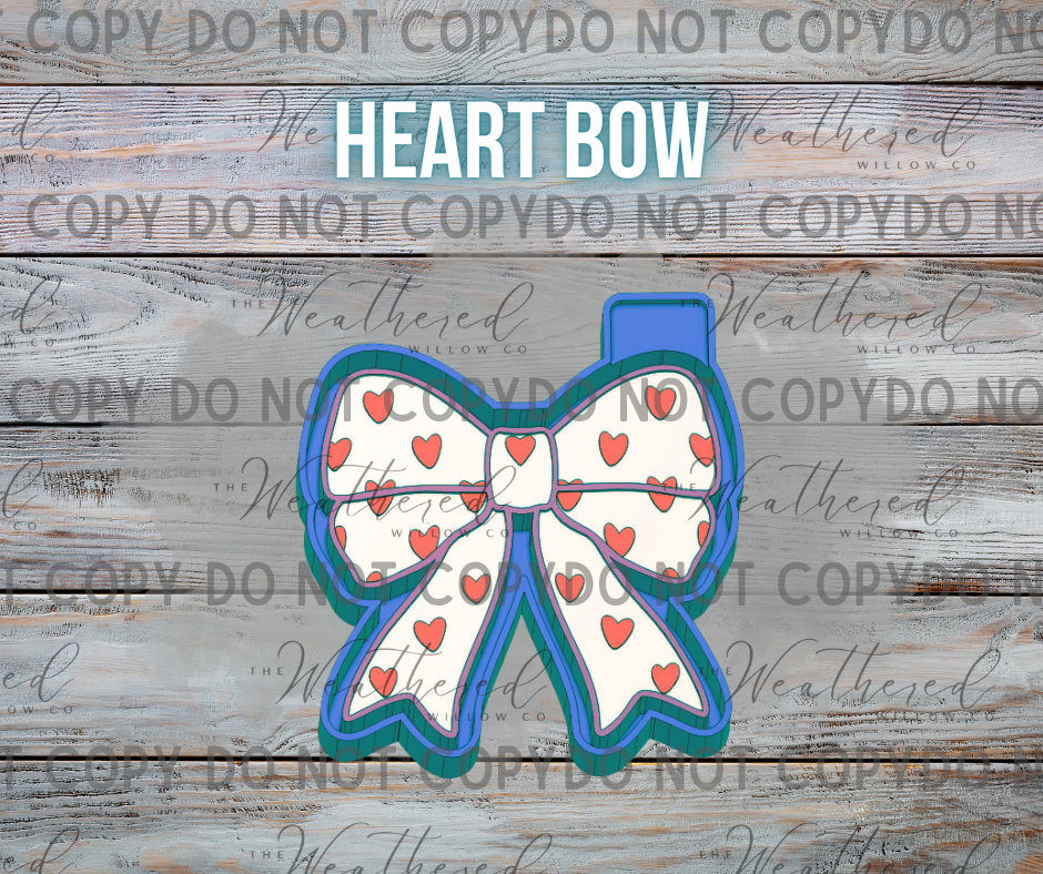 Heart Bow - Silicone Freshie Mold