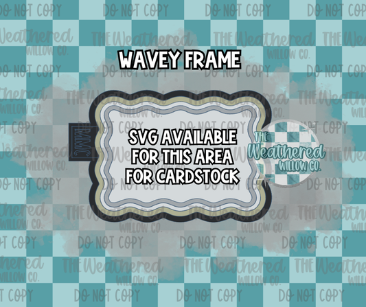 Wavey frame - Silicone Freshie Mold