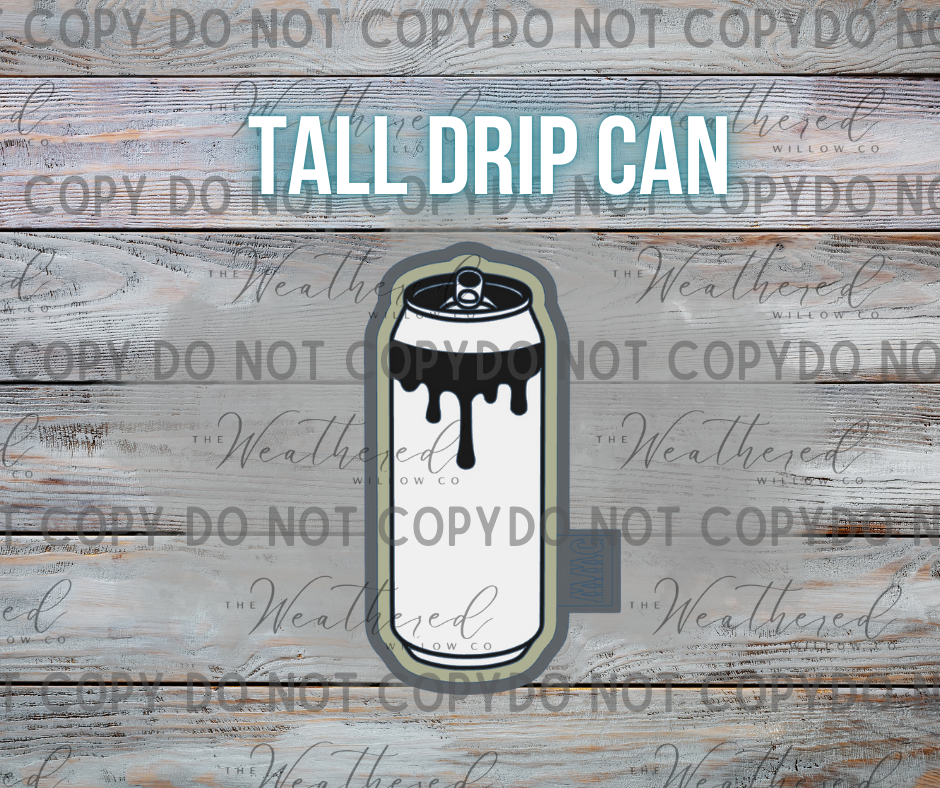 Tall Drip Can - Silicone Freshie Mold