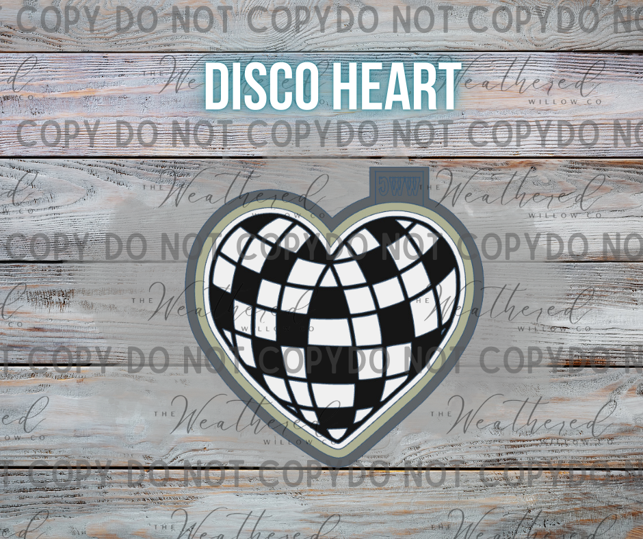 Disco Heart - Silicone Freshie Mold