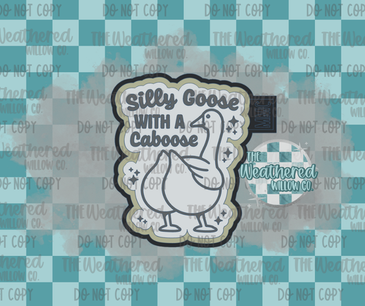Silly goose with a caboose - Silicone Freshie Mold
