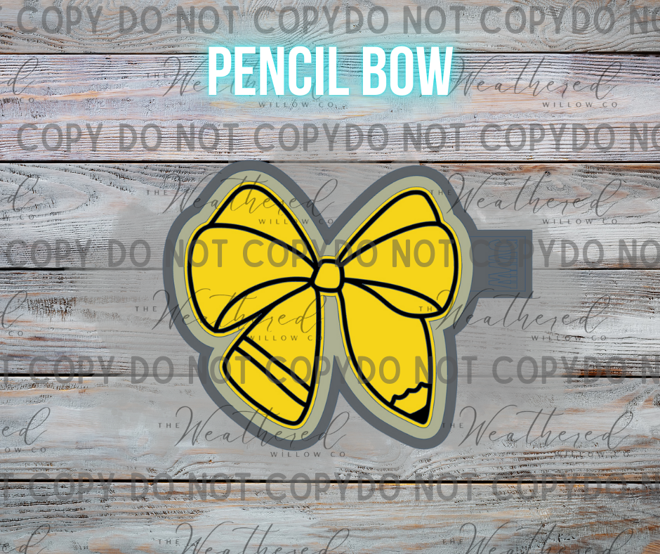 Pencil Bow - Silicone Freshie Mold