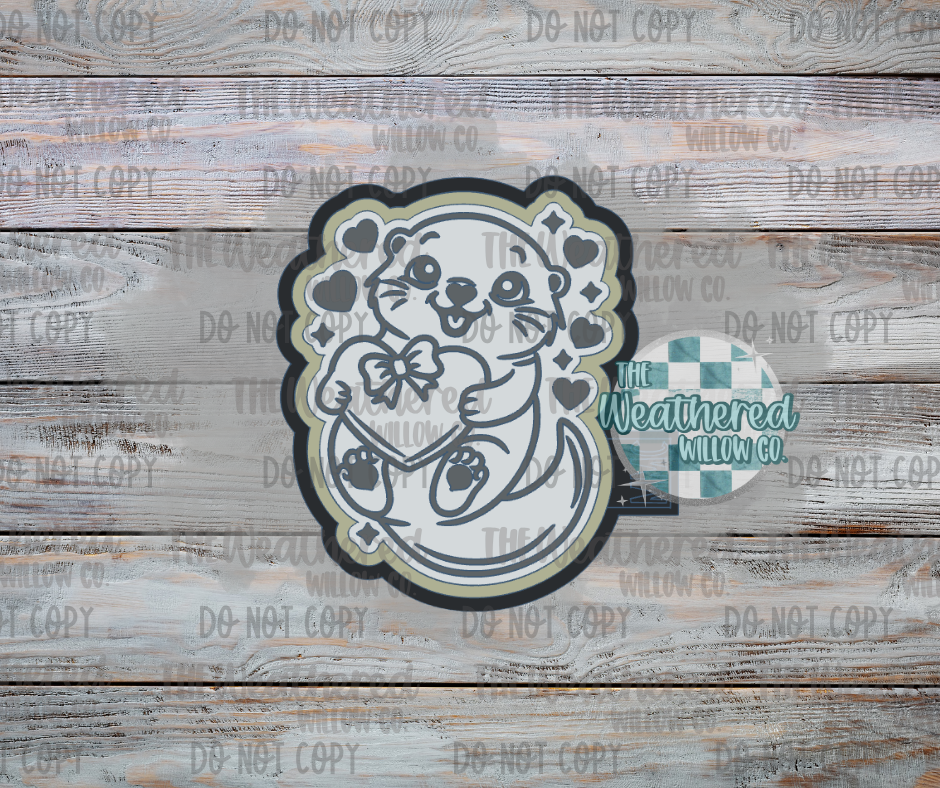 Valentine Otter - Silicone Freshie Mold