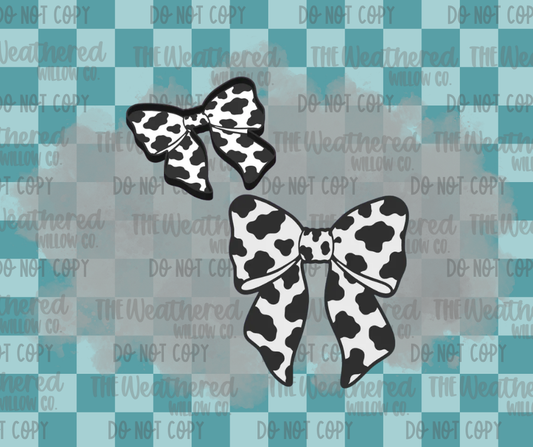 Cow Print Bow - Trinket Tray