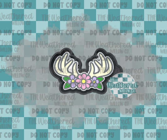 Floral Antlers - Silicone Freshie Mold