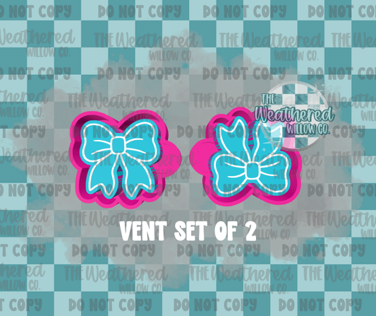 VENT SET; Simple Bow - Silicone Freshie Mold