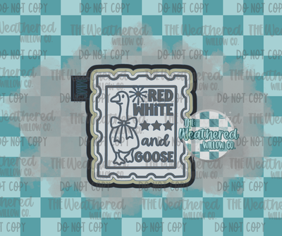 Red, white and goose - Silicone Freshie Mold