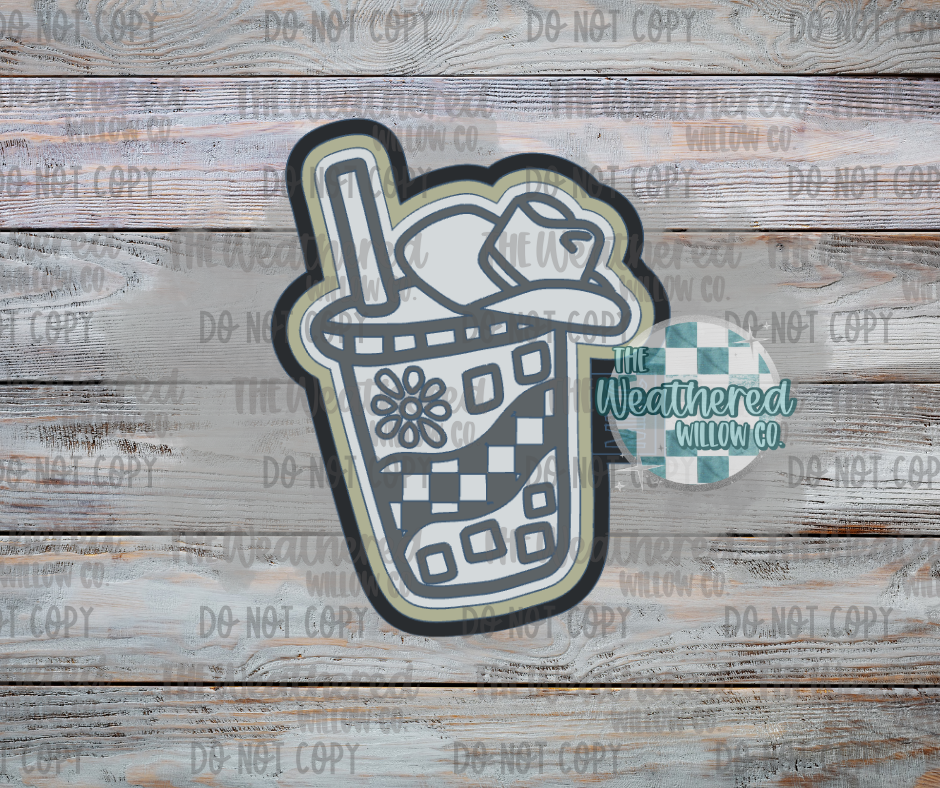 Western Iced Coffee - Silicone Freshie Mold