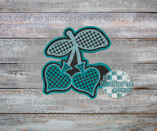 Checkered Spade Cherries - Silicone Freshie Mold
