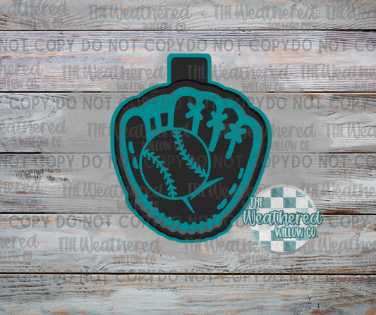 Baseball in glove - Silicone Freshie Mold