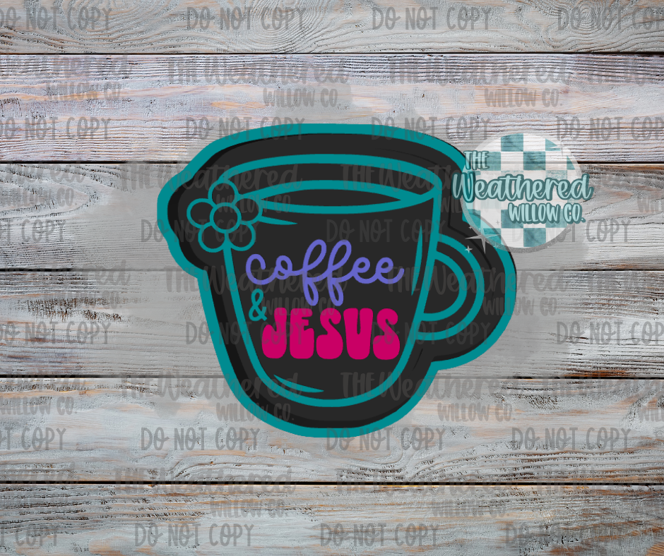 Coffee & Jesus - Silicone Freshie Mold