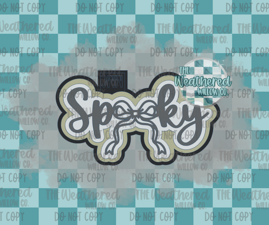 Spooky w/ bow - Silicone Freshie Mold