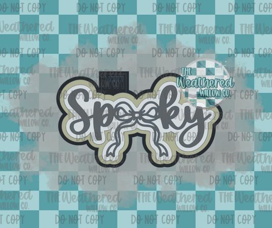 Spooky w/ bow - Silicone Freshie Mold