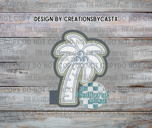 8ball palm tree - Silicone Freshie Mold
