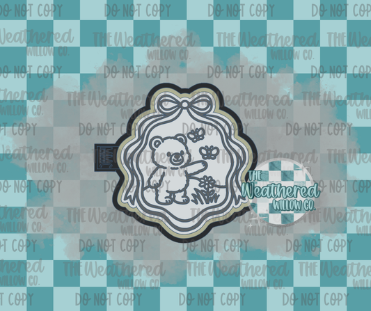 Butterfly bear frame - Silicone Freshie Mold