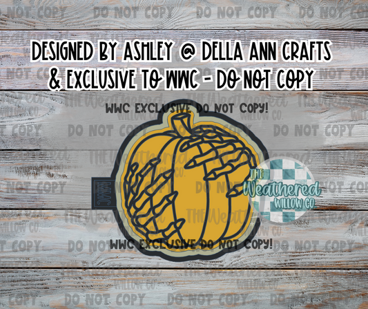 Skully hand pumpkin;WWC EXCLUSIVE - Silicone Freshie Mold