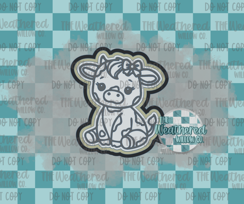 Baby Cow - Silicone Freshie Mold