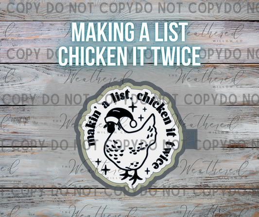 Making a list, chicken it twice - Silicone Freshie Mold