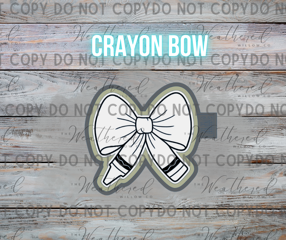 Crayon Bow - Silicone Freshie Mold