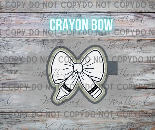 Crayon Bow - Silicone Freshie Mold